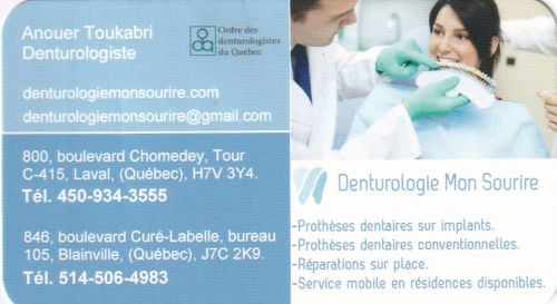 DENTUROLOGIE MON SOURIRE
