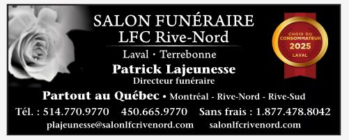 Salon funéraire LFC Rive-Nord
