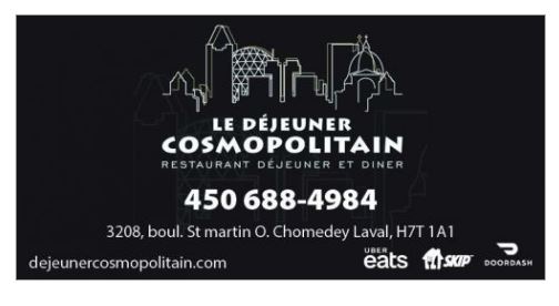 Déjeuner Cosmopolitain