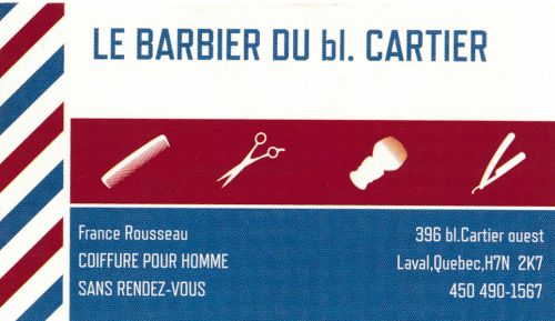 Barbier Du BL Cartier à Laval